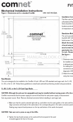 Comnet FVR1001 기계 설치 지침