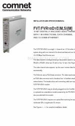 Comnet FVR10D1EMM Instrukcja instalacji i obsługi