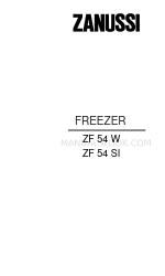 Electrolux ZANUSSI ZF 54 SI Instruction Booklet