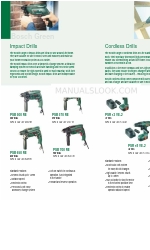 Bosch cordless drills Manual