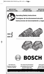 Bosch DDS183 Manuale di istruzioni per l'uso e la sicurezza