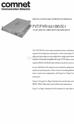 Comnet FVR1021S1 Manuale di installazione e funzionamento