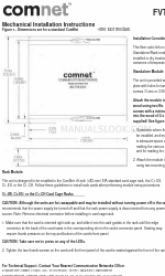 Comnet FVT1021 series Petunjuk Instalasi