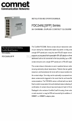 Comnet FDC24NL[SFP] Series Instrukcja instalacji i obsługi