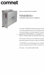 Comnet FDX4DM1 Series Manuale di installazione e funzionamento