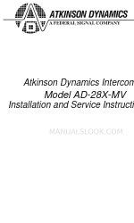 Atkinson Dynamics AD-28X-MV Panduan Petunjuk Instalasi