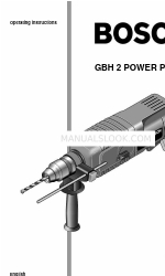 Bosch GBH 2 POWER PLUS Panduan Petunjuk Pengoperasian