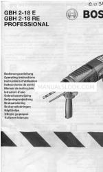 Bosch GBH 2-18 E Professional Manual de instruções