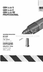 Bosch GBH 2-22 E PROFESSIONAL Manual de Instruções