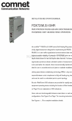 Comnet FDX721SHR Instrukcja instalacji i obsługi