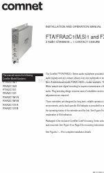 Comnet FTA2C1M1 Installation And Operation Manual