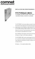 Comnet FVRXA2C1 Series Installation And Operation Manual