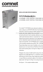 Comnet FVT40A41 Installation And Operation Manual