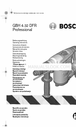 Bosch GBH 4-32 DFR Professional Operating Instructions Manual