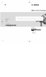 Bosch GBH 5-40 D Professional Manual de instrucciones original