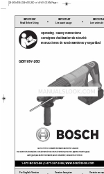 Bosch GBH18V-26D Panduan Petunjuk Pengoperasian/Keselamatan