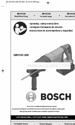 Bosch GBH18V-26D 작동/안전 지침 매뉴얼