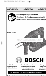 Bosch GBH18V-26K24A Instrukcja obsługi/bezpieczeństwa