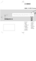 Bosch GBM 13 HRE PROFESSIONAL Original Instructions Manual