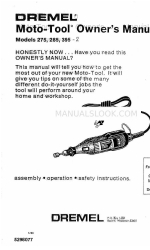 Dremel MOTO-TOOL 285 Manuale d'uso