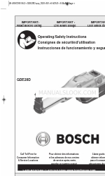 Bosch GD28D Instrukcja obsługi/bezpieczeństwa