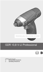 Bosch GDR 10,8-LI Professional 사용 설명서