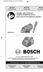 Bosch GDS18V-221 Operating/Safety Instructions Manual