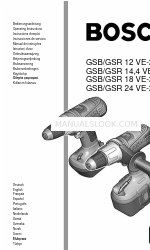 Bosch GSB 12 VE-2 Instrukcja obsługi