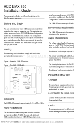 Andover Controls ACC EMX 150 Panduan Instalasi