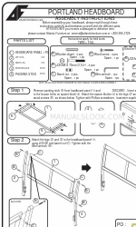 Atlantic PORTLAND HEADBOARD Instrucciones de montaje