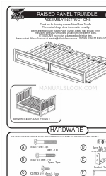 Atlantic Raised Panel Trundle Инструкции по сборке