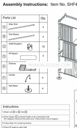 Atlantic SHF4T77 Instrucciones de montaje