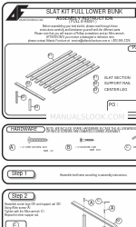 Atlantic SLAT KIT FULL LOWER BUNK Instrucciones de montaje