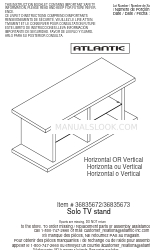 Atlantic Solo TV stand Manual de instrucciones de montaje