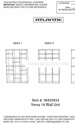 Atlantic Versa 18 Instructions Manual