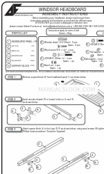 Atlantic WINDSOR HEADBOARD Manuel d'instructions de montage