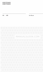 Electrolux KGS7536XX User Manual