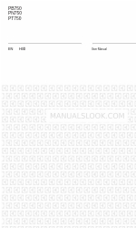 Electrolux PB750 User Manual