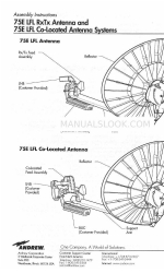 Andrew 75E LFL Antenna Assembly Instructions Manual