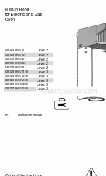 Electrolux 922723 Manuel d'installation