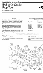 Andrew EASIAX Cable
Prep Tool Instructions d'installation