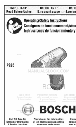 Bosch PS20 Manuel d'utilisation et de sécurité