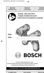 Bosch PS22-02 Manual de instrucciones de uso y seguridad