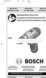 Bosch PS30 Gebruiksaanwijzing/veiligheidsinstructies