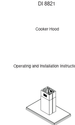 Electrolux DI 8821 Manual de operação e instalação