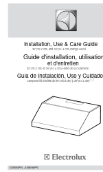 Electrolux E30WV60PPS Installation, Use & Care Manual