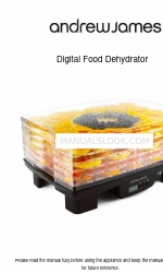 Andrew James Digital Food Dehydrator Manuel de l'utilisateur