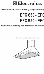 Electrolux EFC 650 Instruções de utilização e de instalação