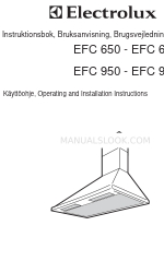 Electrolux EFC 650 Instruções de utilização e de instalação