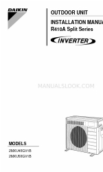 Daikin 2MXU50GV1B Руководство по установке